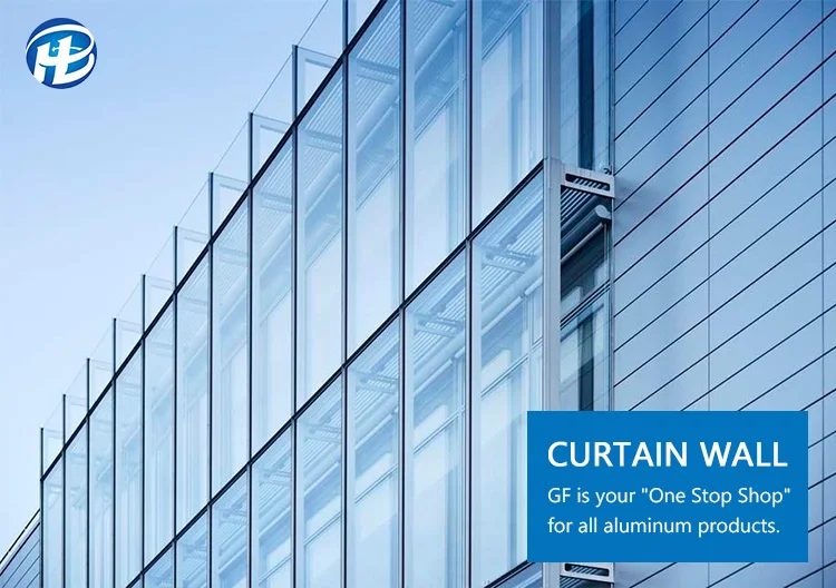China Hot Sale Curtain Wall Window Detail Revit Curtain Wall