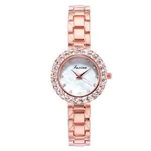 2019 Ebay Best Seller Ladies Fashion Alloy Diamond Bracelet Style Women Wrist Watch
