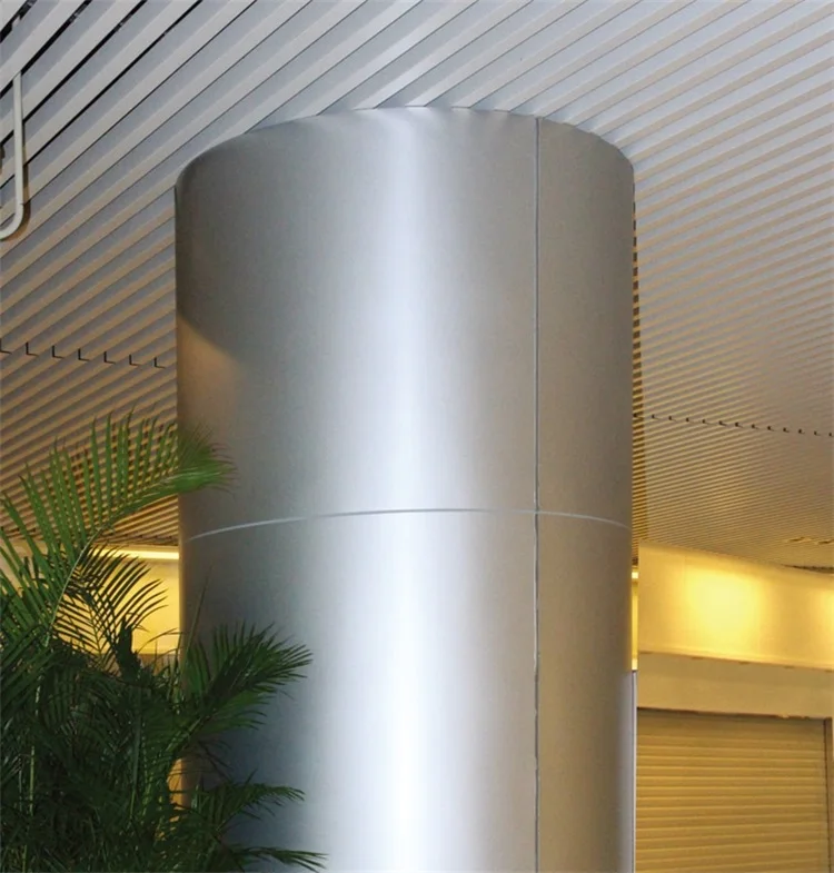 Acebond Seamless Metal Siding Curtain Wall Panel Column Cover For ...