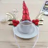 Christmas party supplies red deer antlers hairband kids birthday unicorn themes