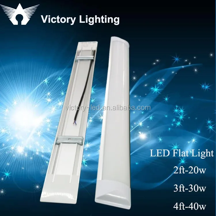 High Quality 4ft Flat Led Light, IP65 Tri-Proof 1200mm Led Batten Linear Light