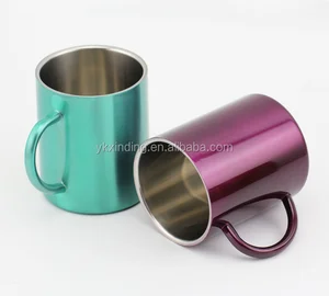 Image of Durable 280ML Stainless steel Coffee Mug Tumbler Camping Mugs Stainless Steel Cup Traveling For Both Hot and Cold Beverages