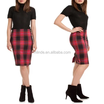 saia no joelho com fenda