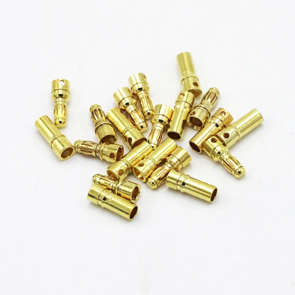 
3.5mm Gold Bullet Banana Female Male Connector Plug For RC ESC Battery Motor 