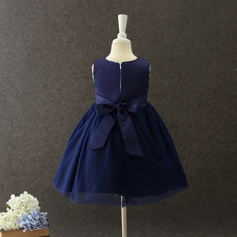 dark blue party frock designs for ladies