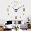 Preciser Round DIY Design Large Acrylic Decoration Wall Clock Numerals