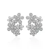 XZE042 portable pure jewelry 24k gold stud earrings for women