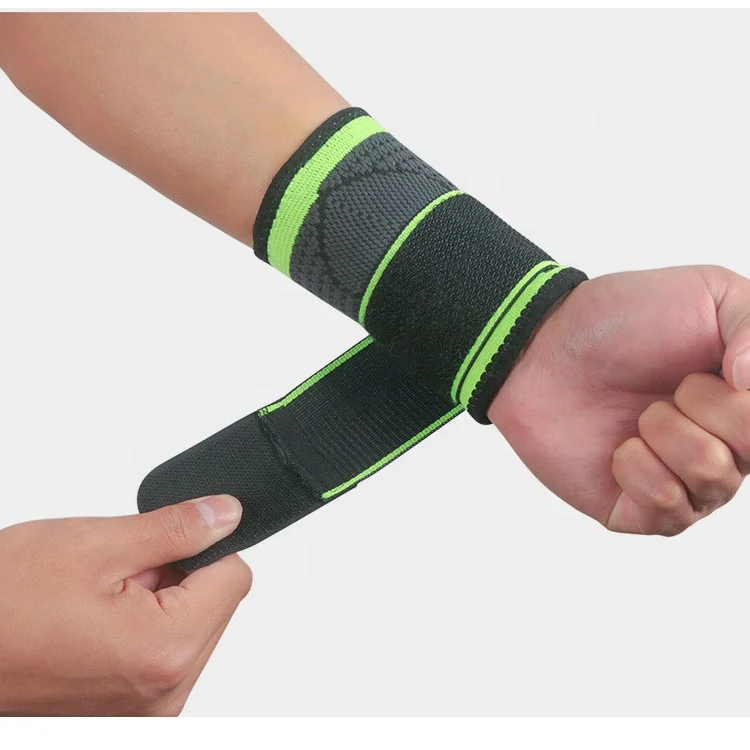 

Adjustable Pressure Sports Wrist Guard Gymnasium Training Sweat Absorption and Sprain Bandage, Customized color