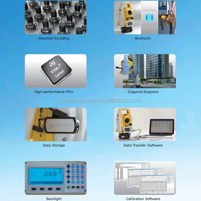 High Resolution Measurement Tools Total Station with High Performance