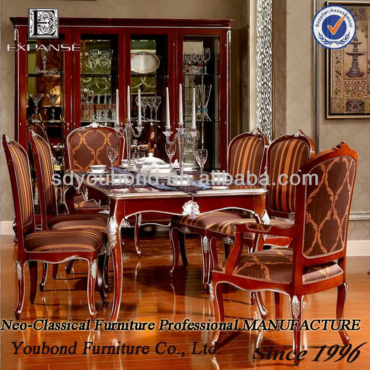 2015 yb06 madera de lujo comedor conjunto mesa comedor conjunto ...