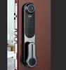 Factory export Fingerprint electron smart digital door handle lock high security high quality handle lock