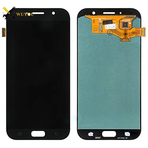 

Alibaba china lcd touch screen for samsung galaxy a7 2017 A720 A720F SM-A720F, Black;gold