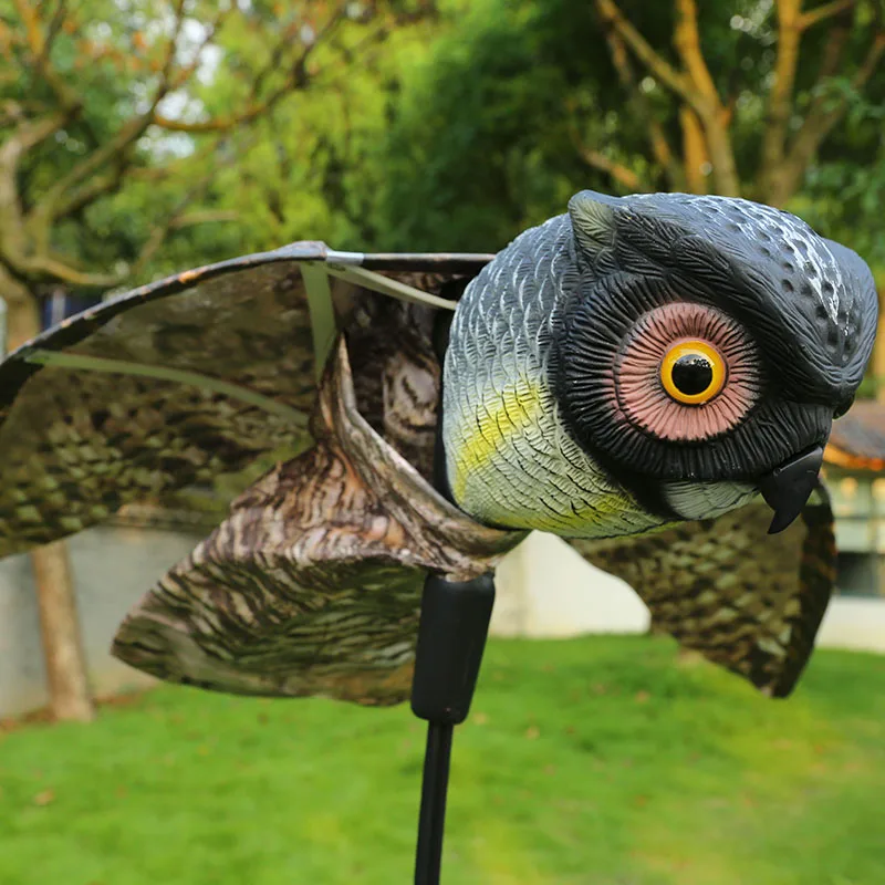 Garden Decoration Owl With Wing Bird Scare Hawk Kite Crow Hunting