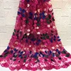 warehouse clear sequins with stones decoration new fashionable eyelash ribbon french net lace fabric african