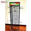 4 Side practical spinning metal wire grid display rack for retail store
