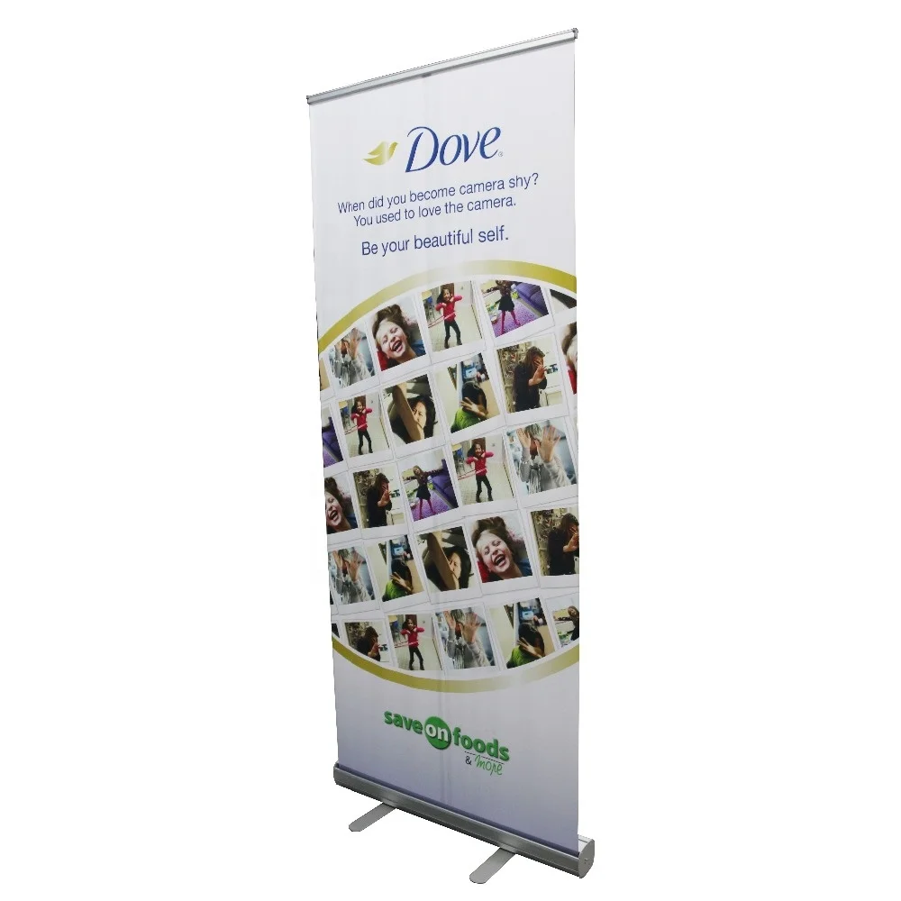 Advertising Portable Retractable Banner Stand/Roll Ups Banner Roll Display Stand