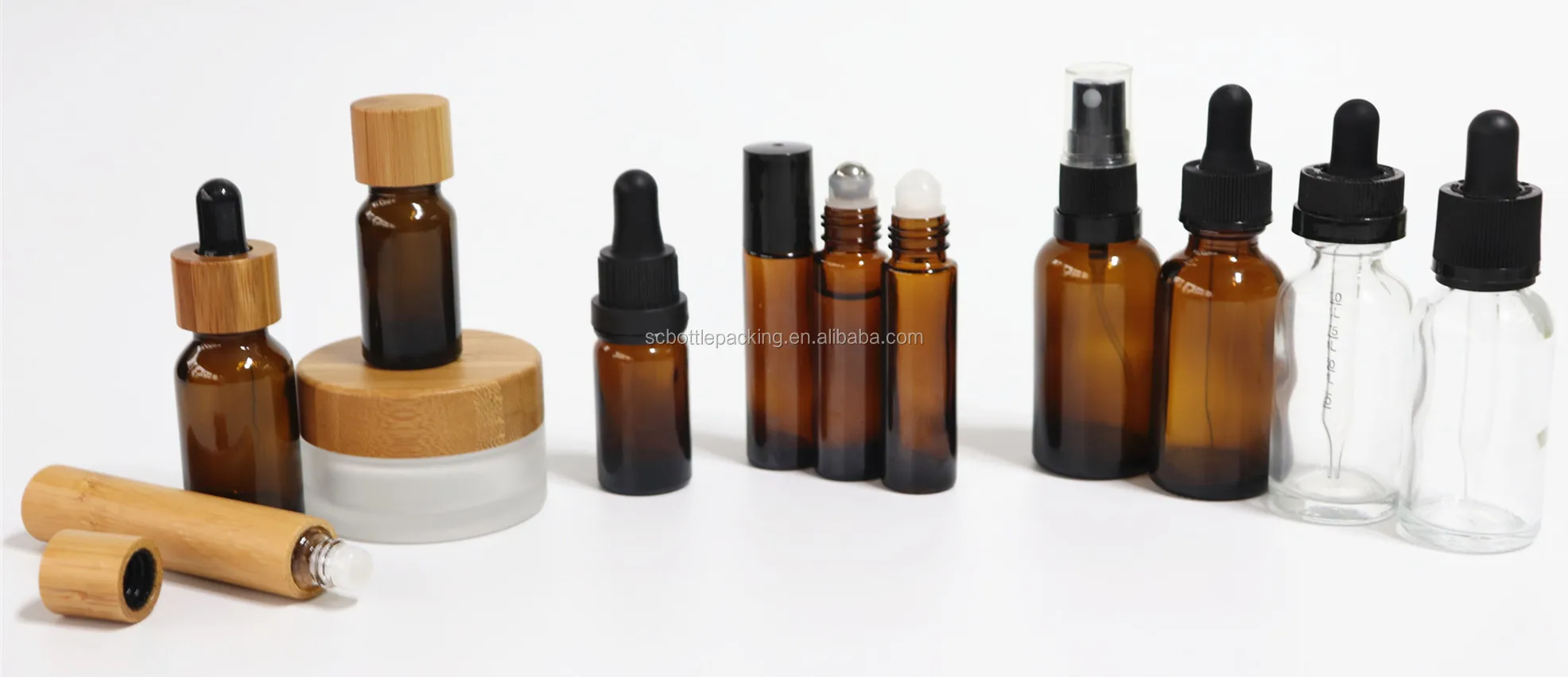 Download Essential Oil Glass Bottle 30ml Round Matte Black Bottle Cosmetic Serum Bottle With Graduated ...