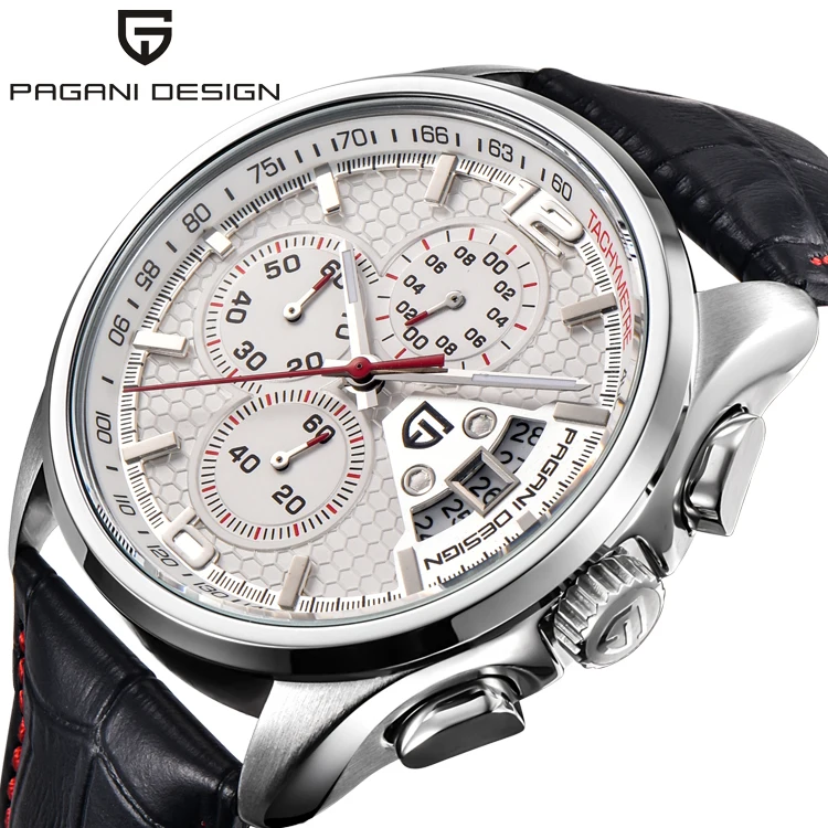 

PAGANI PD 3306 2017 Watches Men Luxury Brand Pagani Chronograph Quartz Watch Multifunctional Fashion Men's Sports Clock