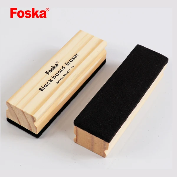 
Foksa School Wooden Felt Dry Erase White Black board Eraser 