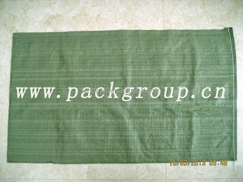 low price sell recycled green color polypropylene bags for co<em></em>nstruction waste