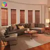 Motor and remote wood material venetian blinds