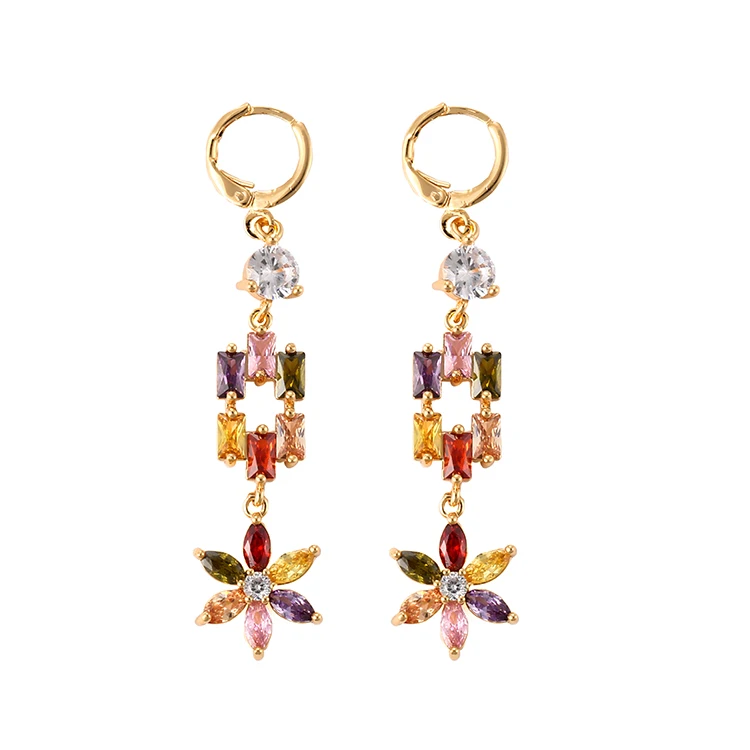 

2018 new design fashion african fake gold drop earring jewelry for women