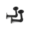 Wholesale Large And Small Metal Type Wrought Iron L Shaped Wall Mounting Shelf Brackets