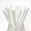 Food Grade Natural White Solid Color Drinking Paper Straw