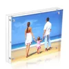 clear 4x6 5x7 6x8 8x10 acrylic magnetic ad block photo frame