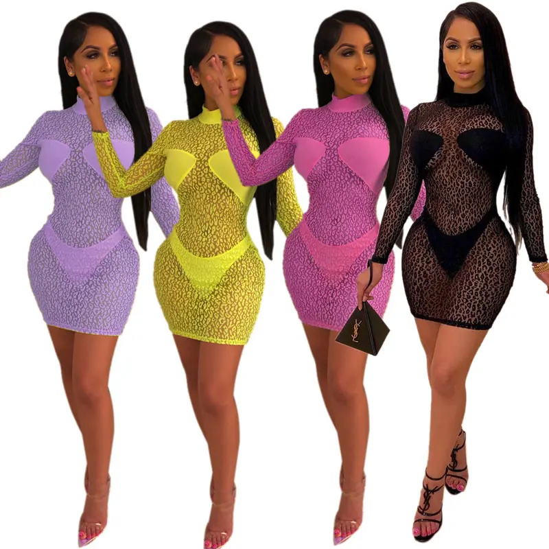 

90625-MX61 summer new design ladies sexy transparent dress