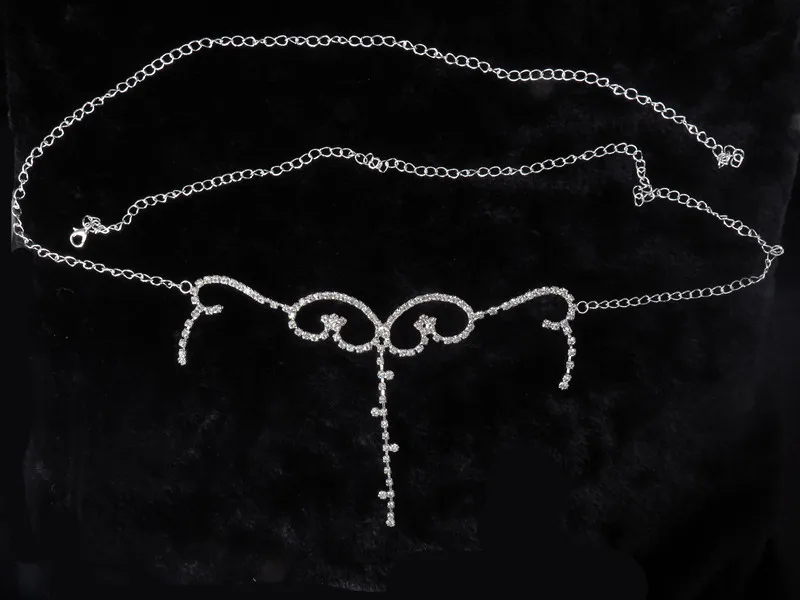 
new design sexy rhinestone waist chain,fashion belly chain G0004 