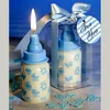 Wedding Return Gifts Blue Bottle Baby Shower Candle