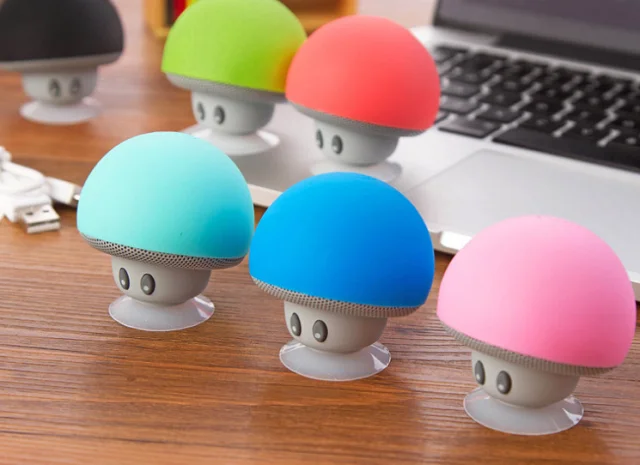 Waterproof mini mushroom bluetooth speaker,silicone,cute,lovelywireless with lantern Fashion Style Amplified Sound - ANKUX.COM