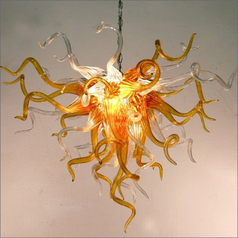 Big Sale Chihuly Style Hot Sale Glass Large Chandelier Light Mini Cheap Custom Made Murano Glass Pendant Lights