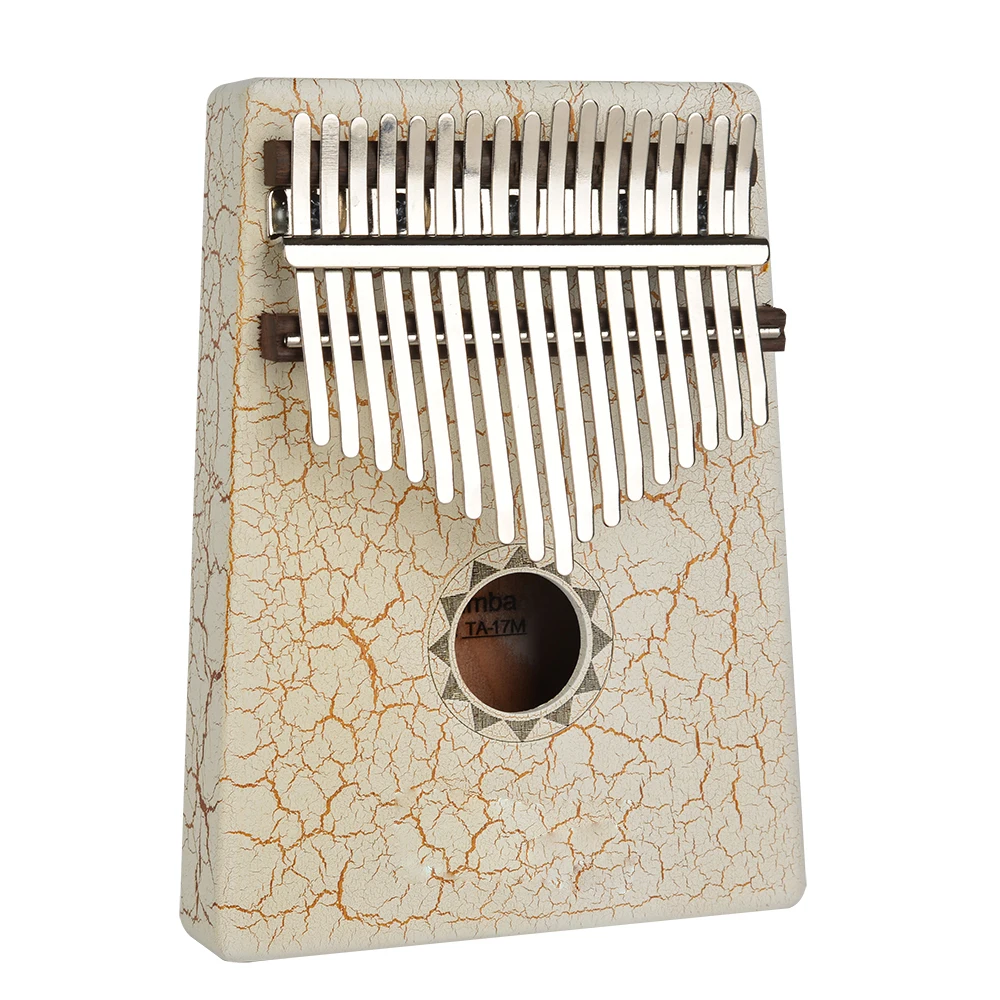 

China supplier Portable Fashion 17 Key Okoume Sanza Finger Thumb Keyboard Marimba Wood Musical Instrument Kalimba