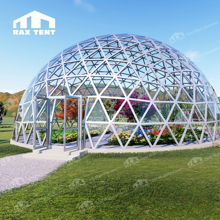 

Cheap Geodesic Dome Glass Dome Tent for Greenhouse glass igloo in the cold european area and hot desert