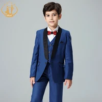 

Nimble 1-6years High Quality Three Pieces Boy Suit Set Wedding Piano Costumes Kid Suit Party Clothes Baby Boy Suit