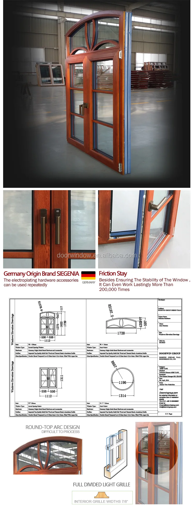 Professional Double swing opening aluminium casement window safety glass aluminum inswing windows and doors glazing