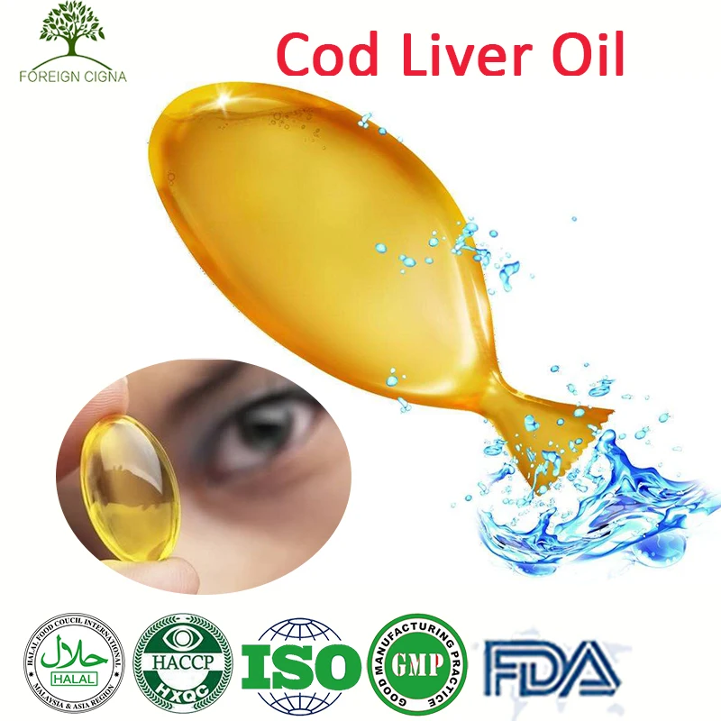 Oem Improve Intelligence And Eyesight Cod Liver Oil Soft Gel Capsule