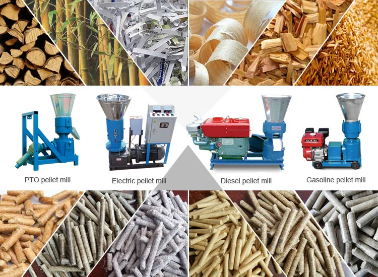 Offer factory wholesale price fire pellet production equipment pto driven hay straw alfalfa pellet mill