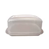 Eco- friendly PP clear cake bread container box rectangular cake pop box