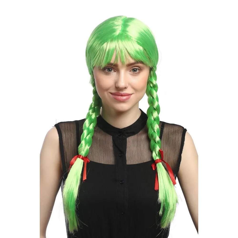 女士嘉年华cosplay派对辫子编织学校女孩金发超长编发假发编织假发