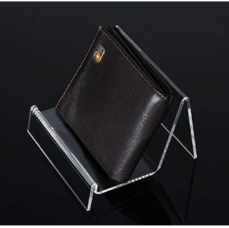 4 Layers Clear Acrylic Wallet Racks Display Stand For A Boutique Store