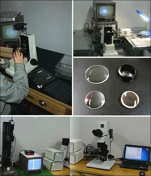 precision colored glass lenses