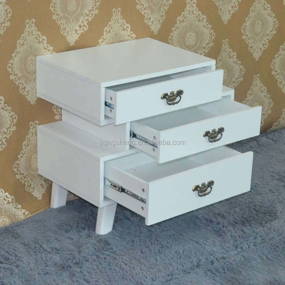 Houten meubilair shabby chic witte lade nachtkastje kast in de ...