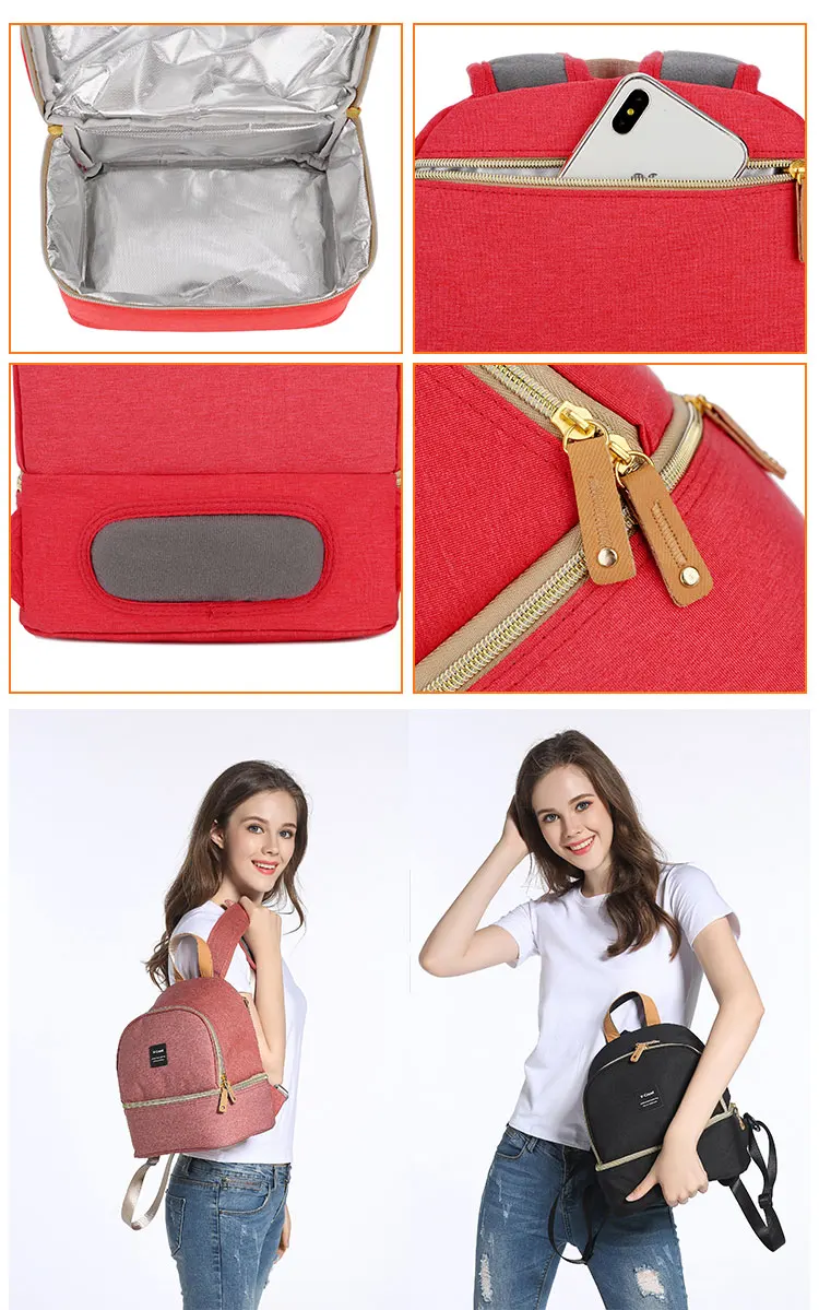 Vcoool Breast Feeding Bottle Storage Insulated Cooler Bag Backpack For