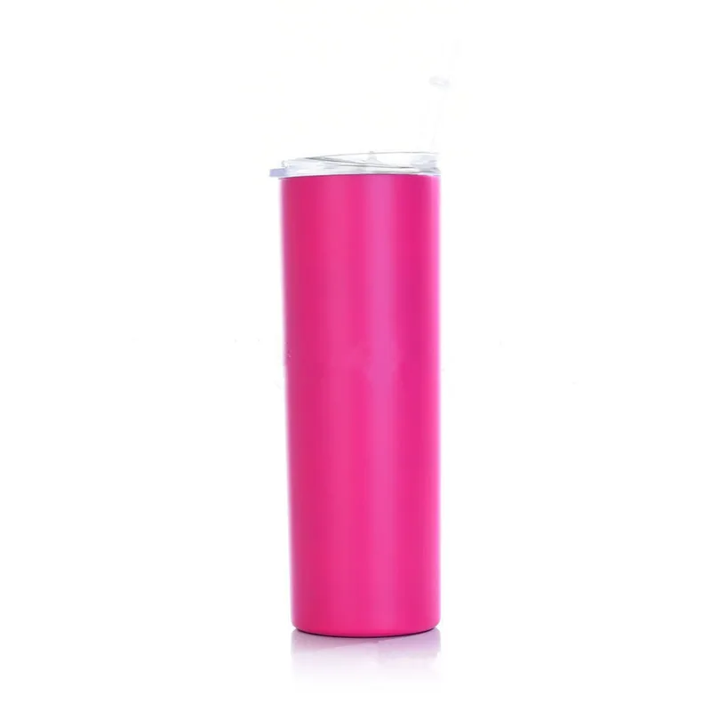Multicolor New Double Wall Stainless Steel Vacuum OEM 20oz Skinny Tumbler