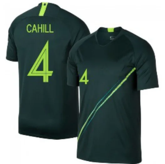 

2018 CAHILL Wholesale football Jersey australia soccer shirt top grade quality, Green