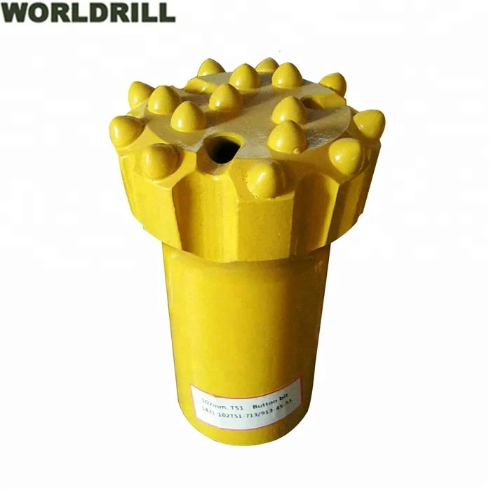 t38 t51 thread button <a href=https://www.hbsuperdrill.com/Small-Hole-Drilling-Tools.html target='_blank'>rock drill bit</a> 76mm 102mm