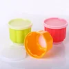 6pcs Hot Selling Plastic Jelly Box Pudding Cup set